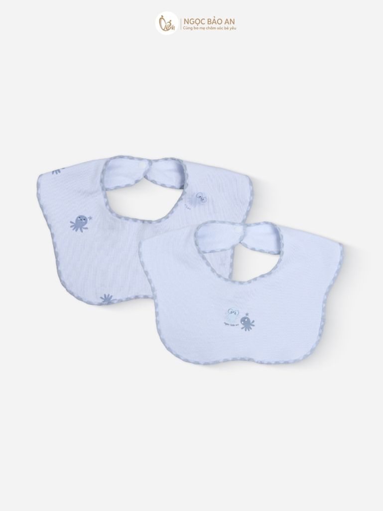 [M&B] Combo Sơ Sinh cotton tone Xanh in hình họa tiết đầy đủ phụ kiện(CBSScotton2025)