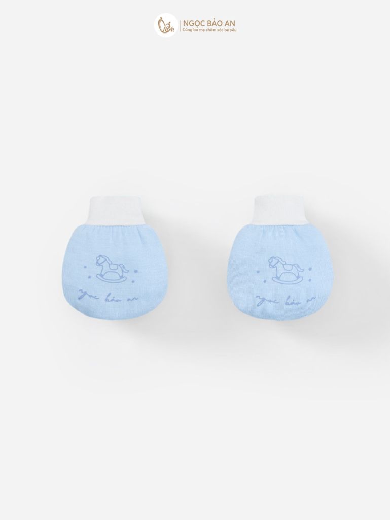 [M&B] Bộ bao tay chân bo sơ sinh Ngựa Xanh [CBSSVISCOSE]
