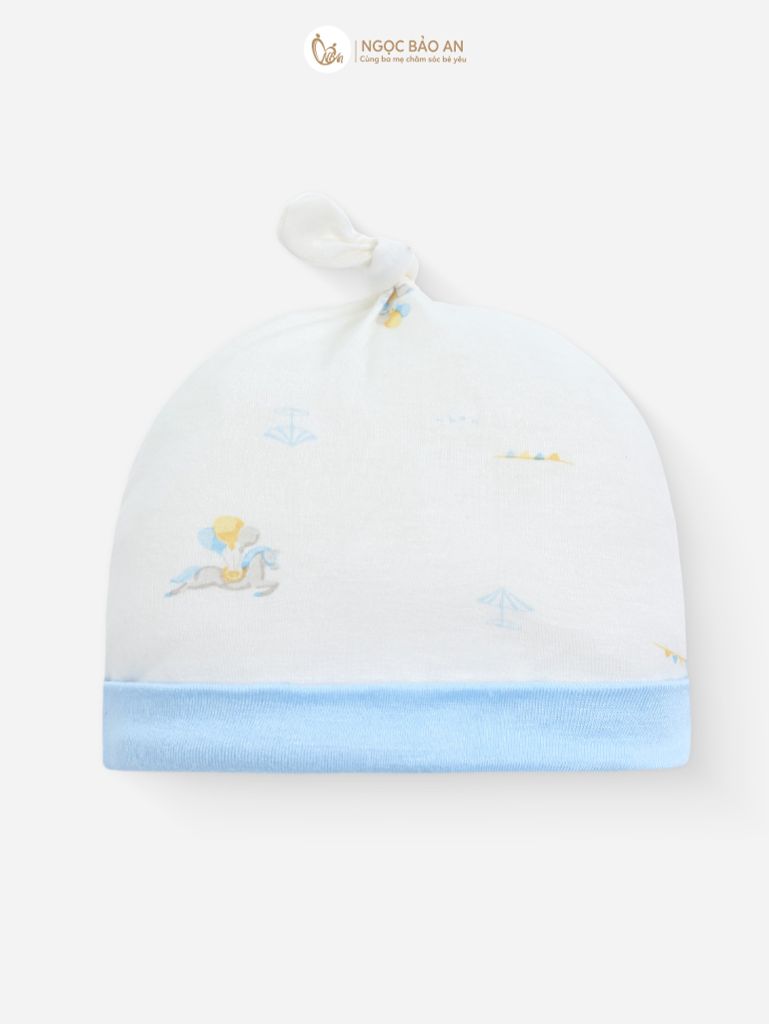 [M&B] Set nón chóp bao tay chân bo sơ sinh Sky Pony (NB-3m) [CBSSVISCOSE]