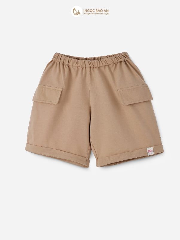 [M&B] BST SÓC: Bộ áo phối quần ngắn Chipmunk sọc nâu