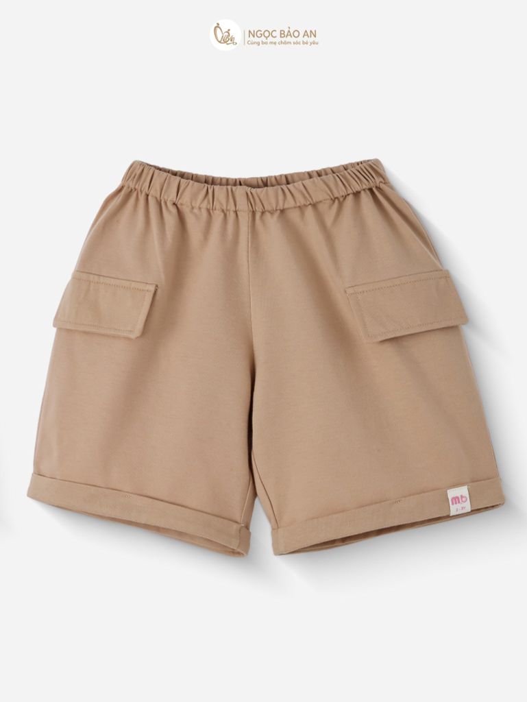 [M&B] BST SÓC: Bộ ngắn bé Trai M&B cotton (Chipmunk sọc nâu)
