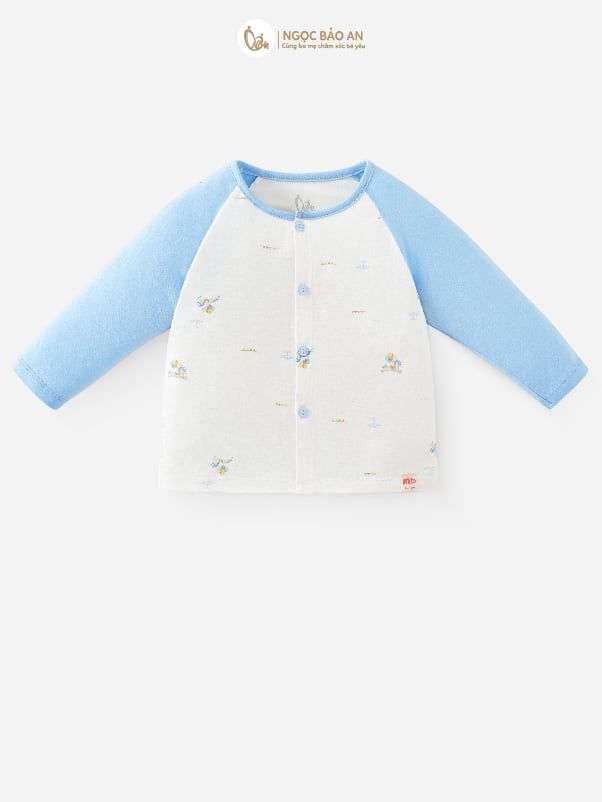 [M&B] CB1: Bộ dài tay cài giữa + set nón chóp bao tay chân bo Sky Pony (NB-3m)