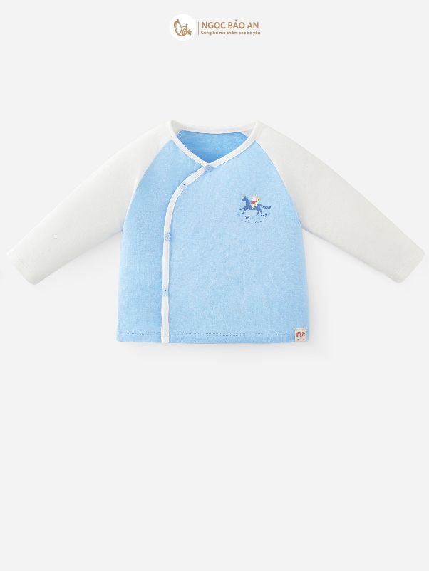 [M&B] Bộ tay dài cài bên Ngựa Xanh (NB-24m) [CBSSVISCOSE]
