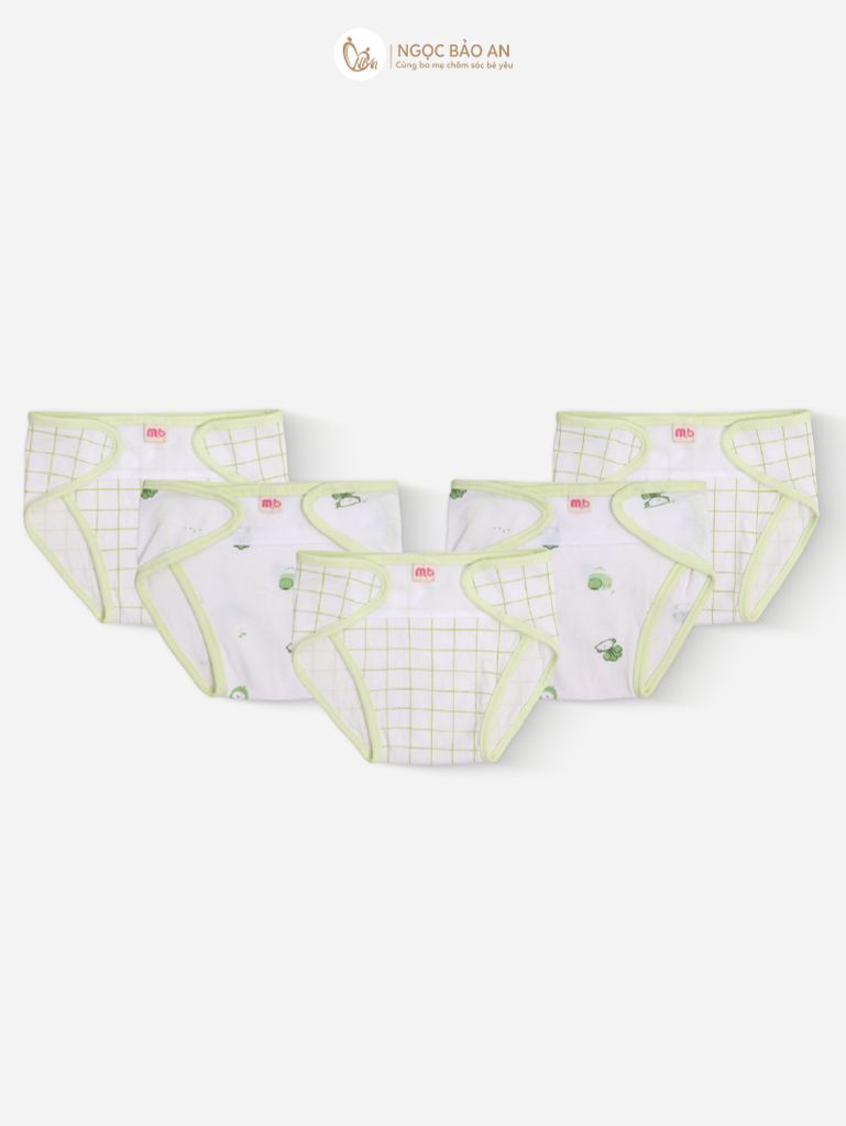 [M&B] Tã dán sơ sinh cotton caro củ cải và ốc sên