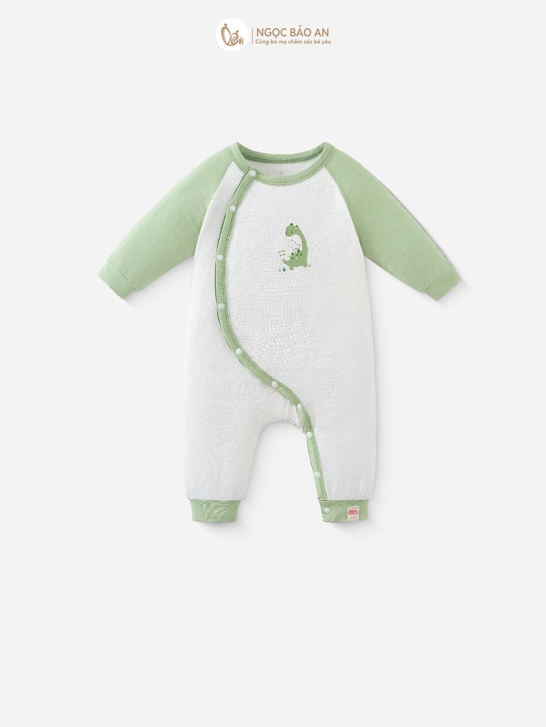 [M&B] CB2: Set bodysuit dáng dài + body đùi tay ngắn + bodychip tay ngắn Dino (NB-3m)