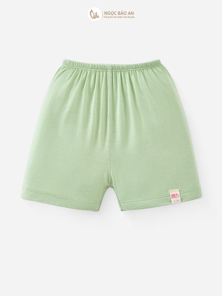[M&B] Bộ tay ngắn cài giữa caro dino ngọc (0-24m)