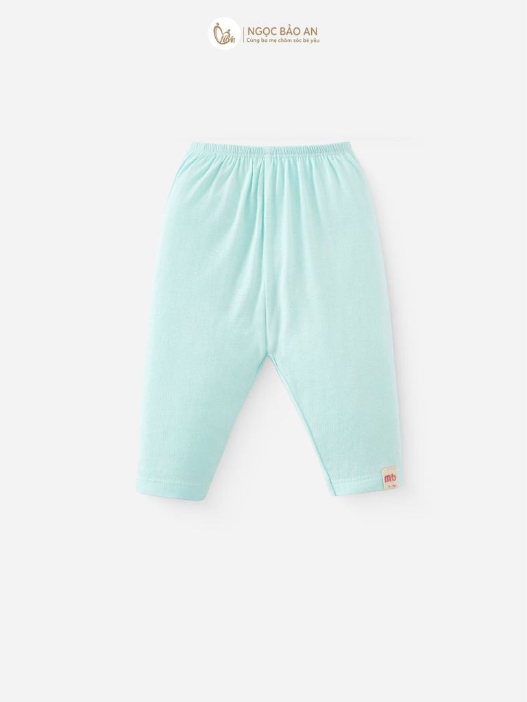 [M&B] Bộ tay dài cài bên caro cat mint (NB-24m)