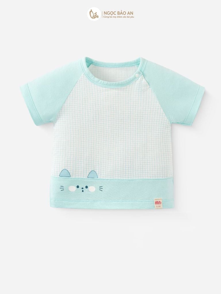[M&B] Bộ ngắn cài vai bear mint PM (NB-24m)