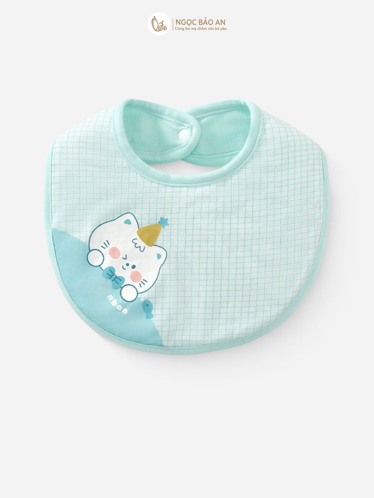 [M&B] Set 2 yếm nút bear mint (NB-24m)