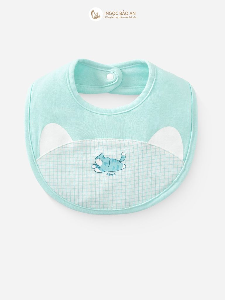 [M&B] Set 2 yếm nút bear mint (NB-24m)
