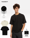  Áo Thun Nam Cổ V-Neck Relaxed Tee Cotton Combed Dày Mịn - AUNAMTIC 