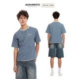  Áo thun nam loang chất dày mịn, túi ngực phối viền – AUNAMTIC 