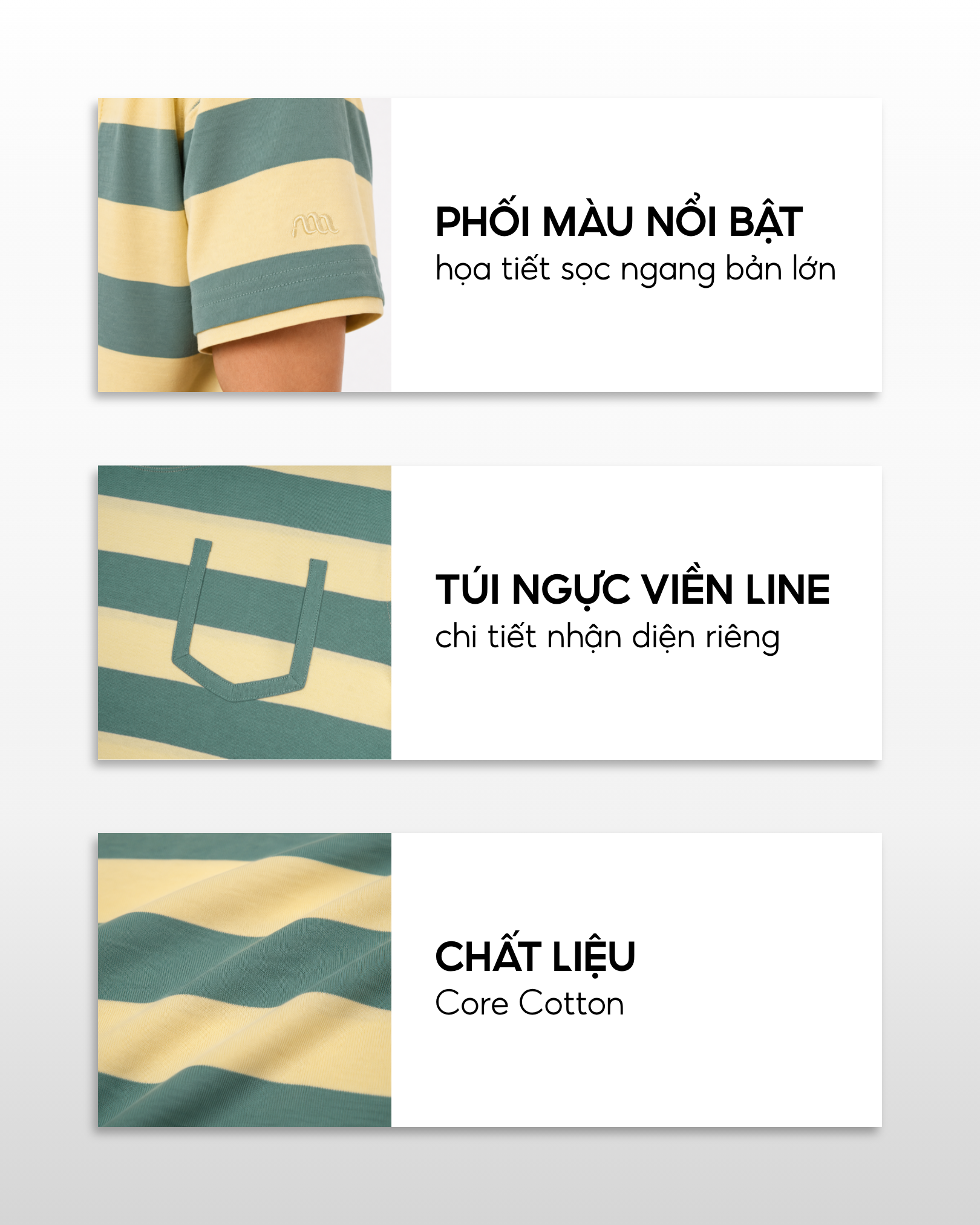  Áo Thun Nam Harbor Stripe Tee Sọc Ngang Túi Ngực - AUNAMTIC 