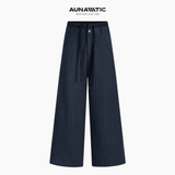  Quần Nam Snap Line Pants Ống Rộng Sọc Dọc Nút Bấm - AUNAMTIC 