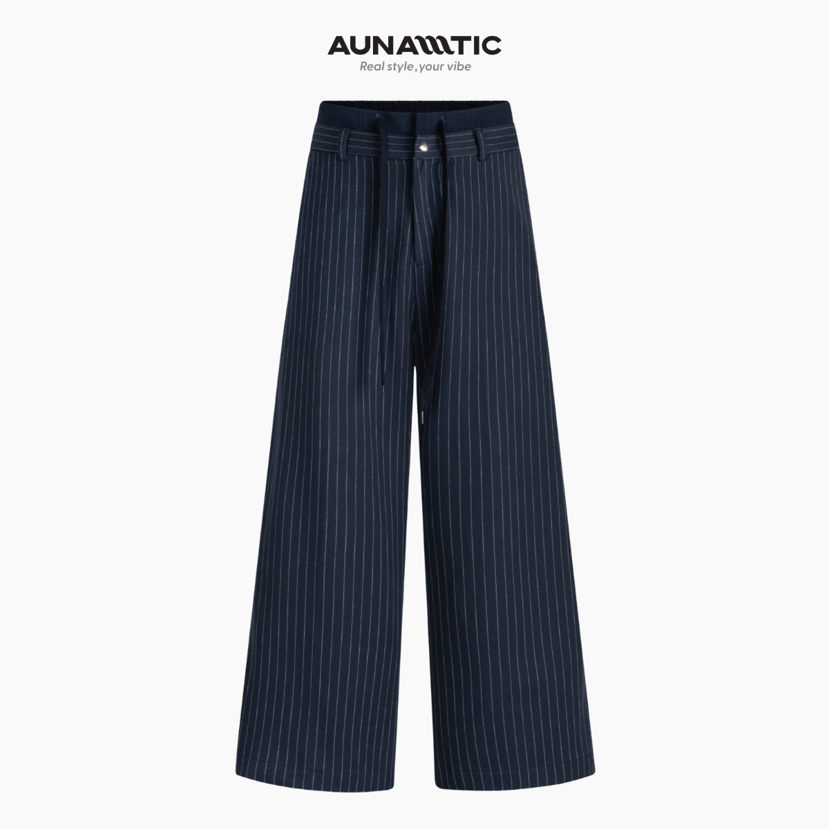  Quần Nam Snap Line Pants Ống Rộng Sọc Dọc Nút Bấm - AUNAMTIC 
