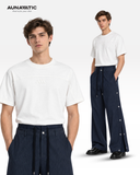  Quần Nam Snap Line Pants Ống Rộng Sọc Dọc Nút Bấm - AUNAMTIC 