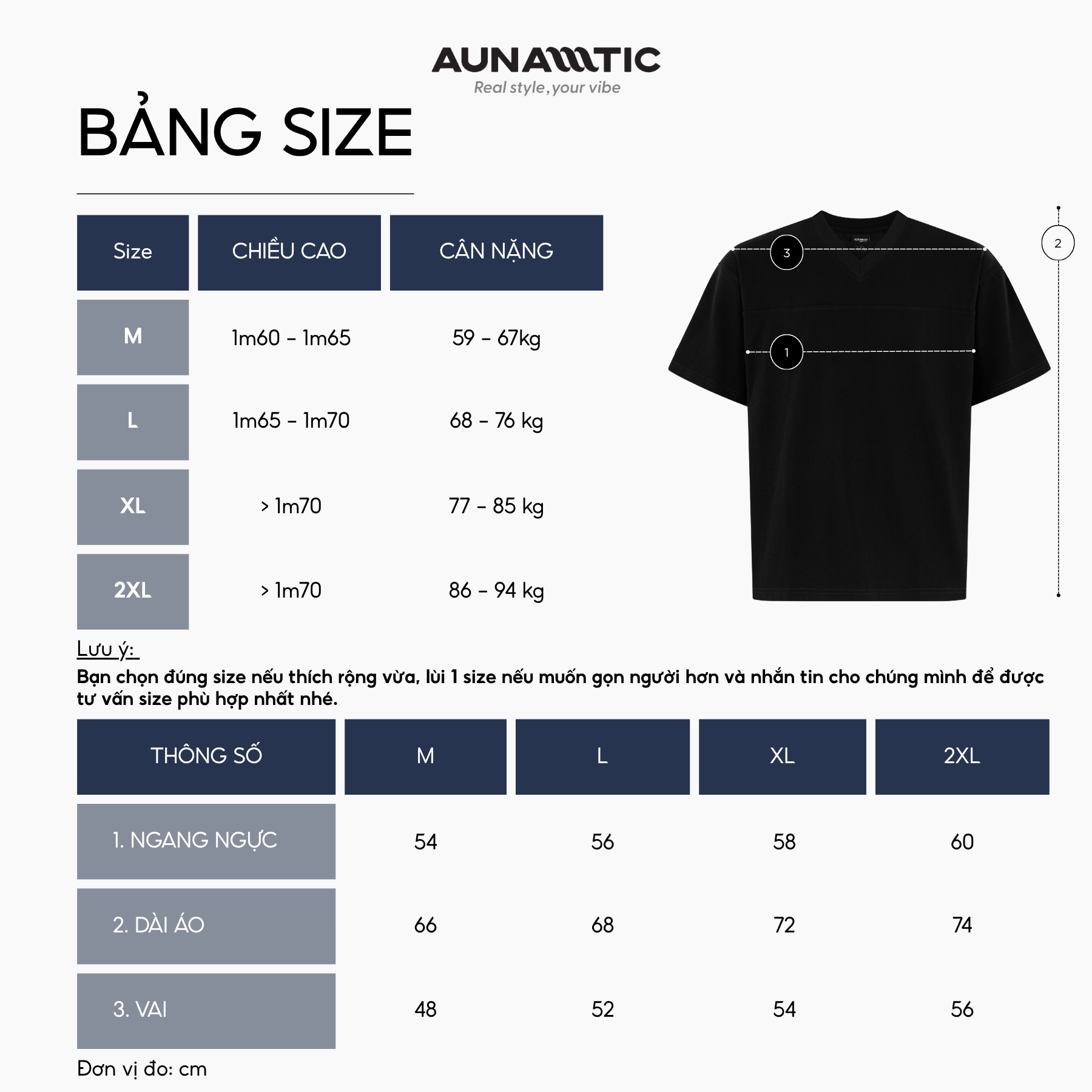  Áo Thun Nam Cổ V-Neck Relaxed Tee Cotton Combed Dày Mịn - AUNAMTIC 
