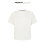  Áo thun nam tối giản phối ngang ngực và tay Cotton Combed dày mịn – AUNAMTIC 