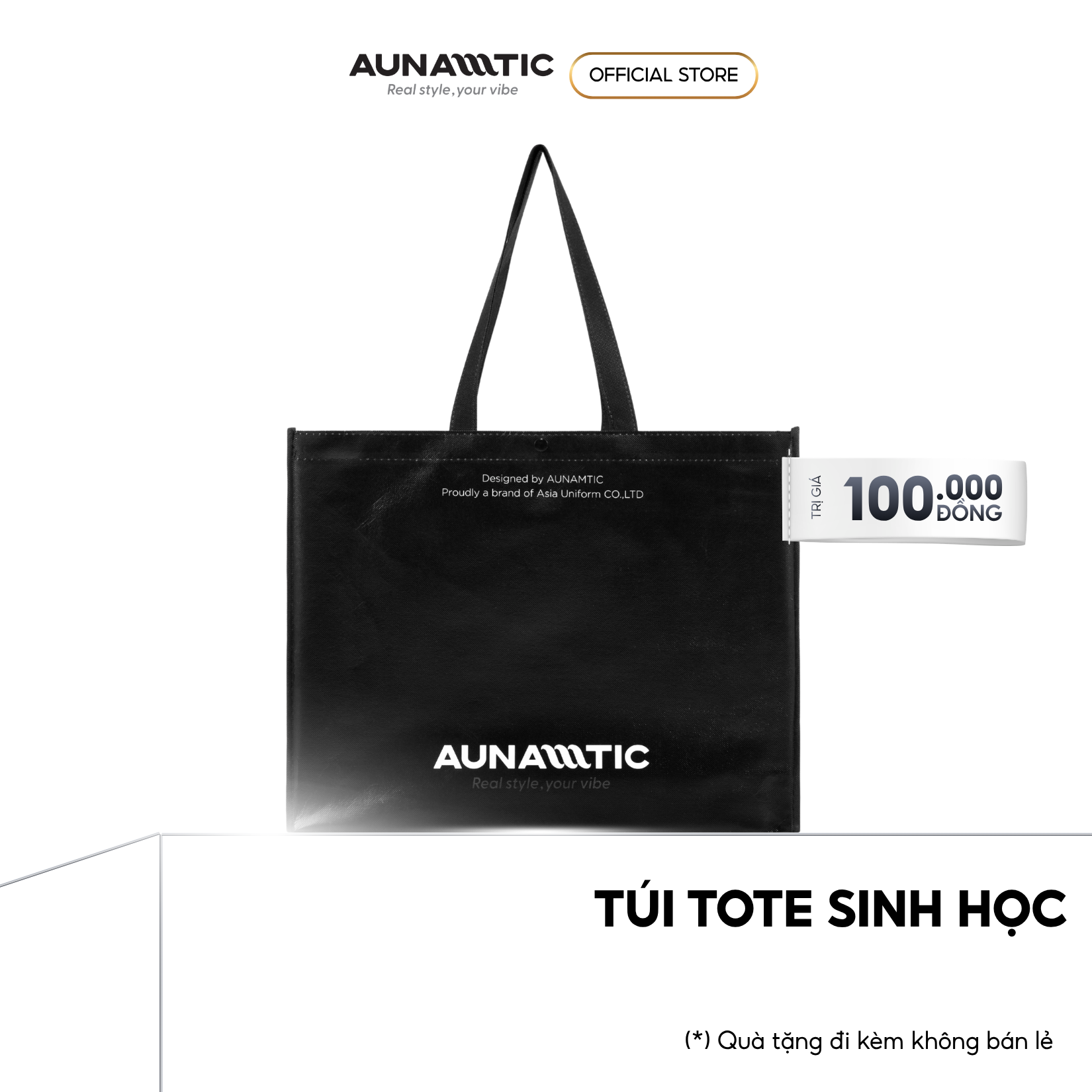  [Hàng tặng không bán] Túi tote nút bấm thời trang - AUNAMTIC 