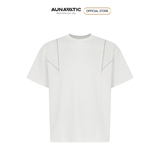  Áo thun nam dây kéo phối chéo điểm nhấn Premium Dense Cotton – AUNAMTIC 