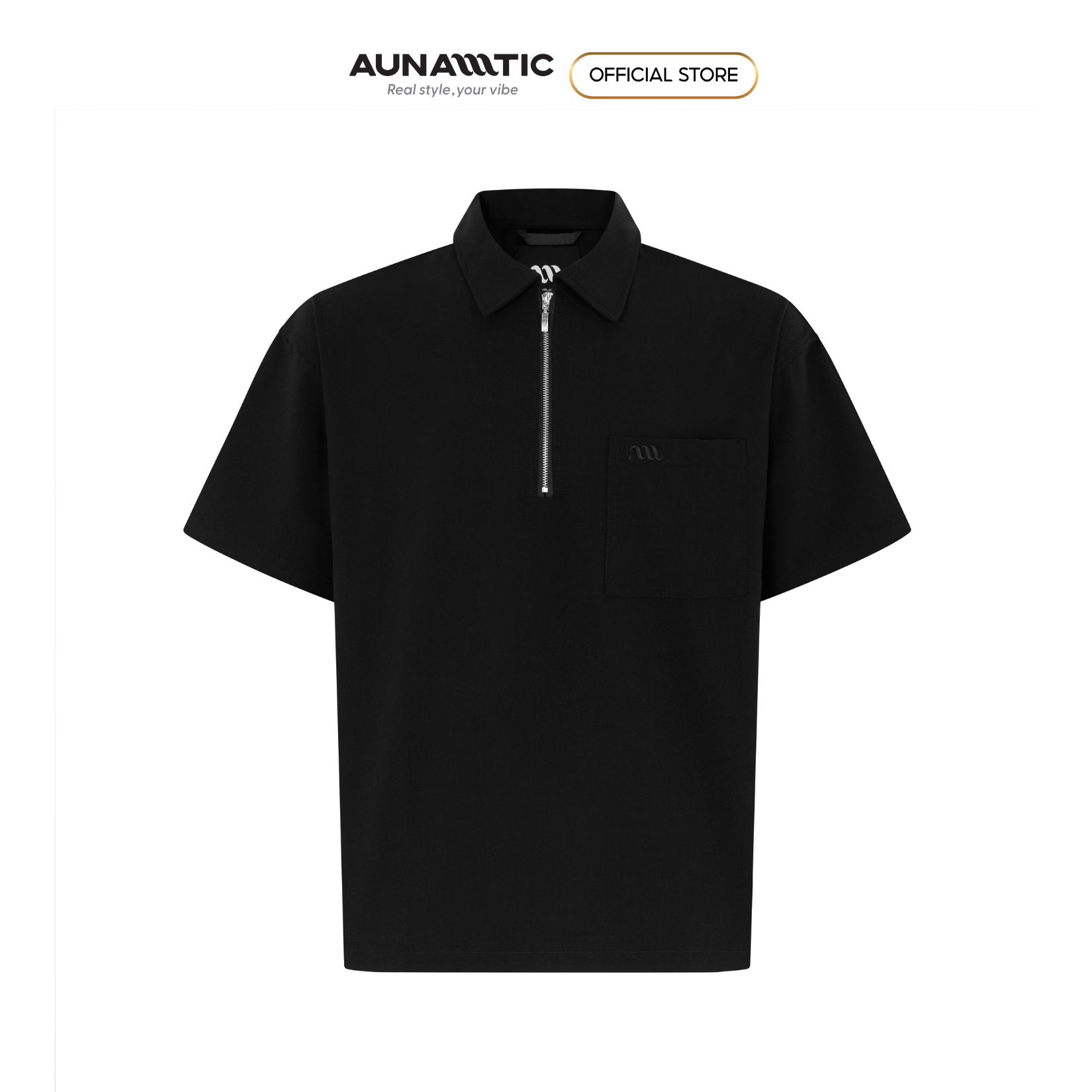  Áo polo nam zipper túi ngực Premium Soft Terin - AUNAMTIC 