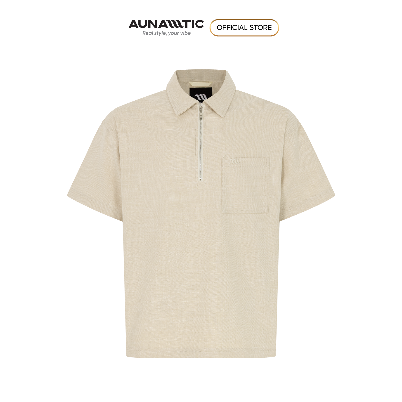 Áo polo nam zipper túi ngực Premium Soft Terin - AUNAMTIC 