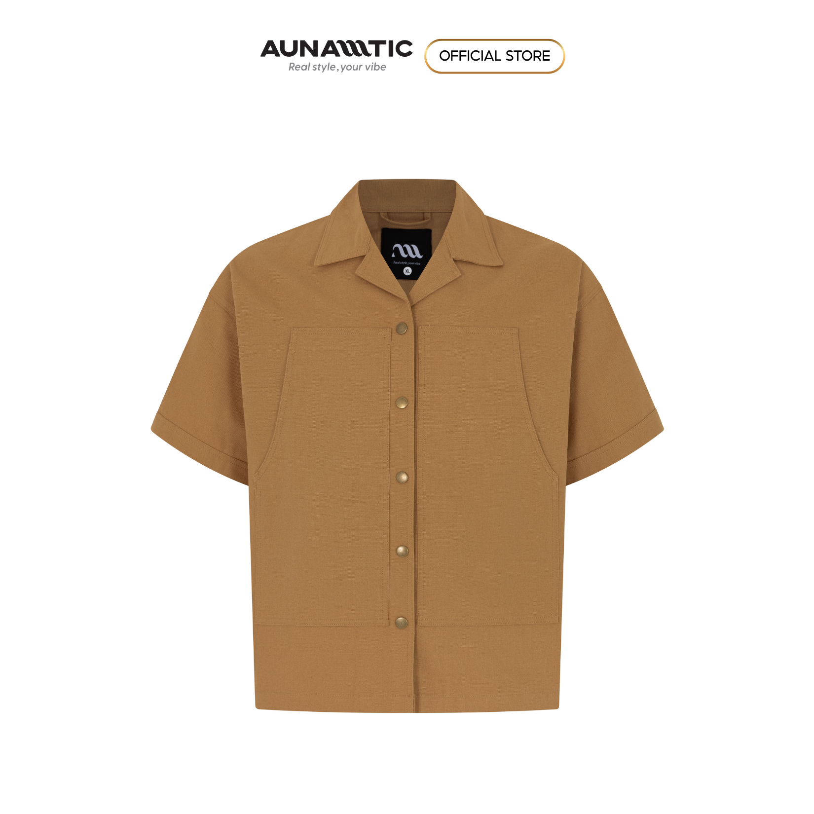  Áo sơ mi khoác nam túi hộp dáng dài Premium Woven Cotton Canvas - AUNAMTIC 
