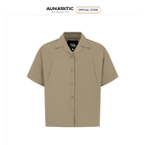  Áo sơ mi khoác nam túi hộp dáng dài Premium Woven Cotton Canvas - AUNAMTIC 