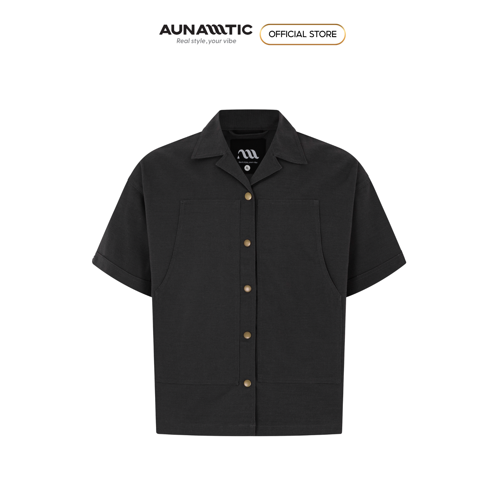  Áo sơ mi khoác nam túi hộp dáng dài Premium Woven Cotton Canvas - AUNAMTIC 