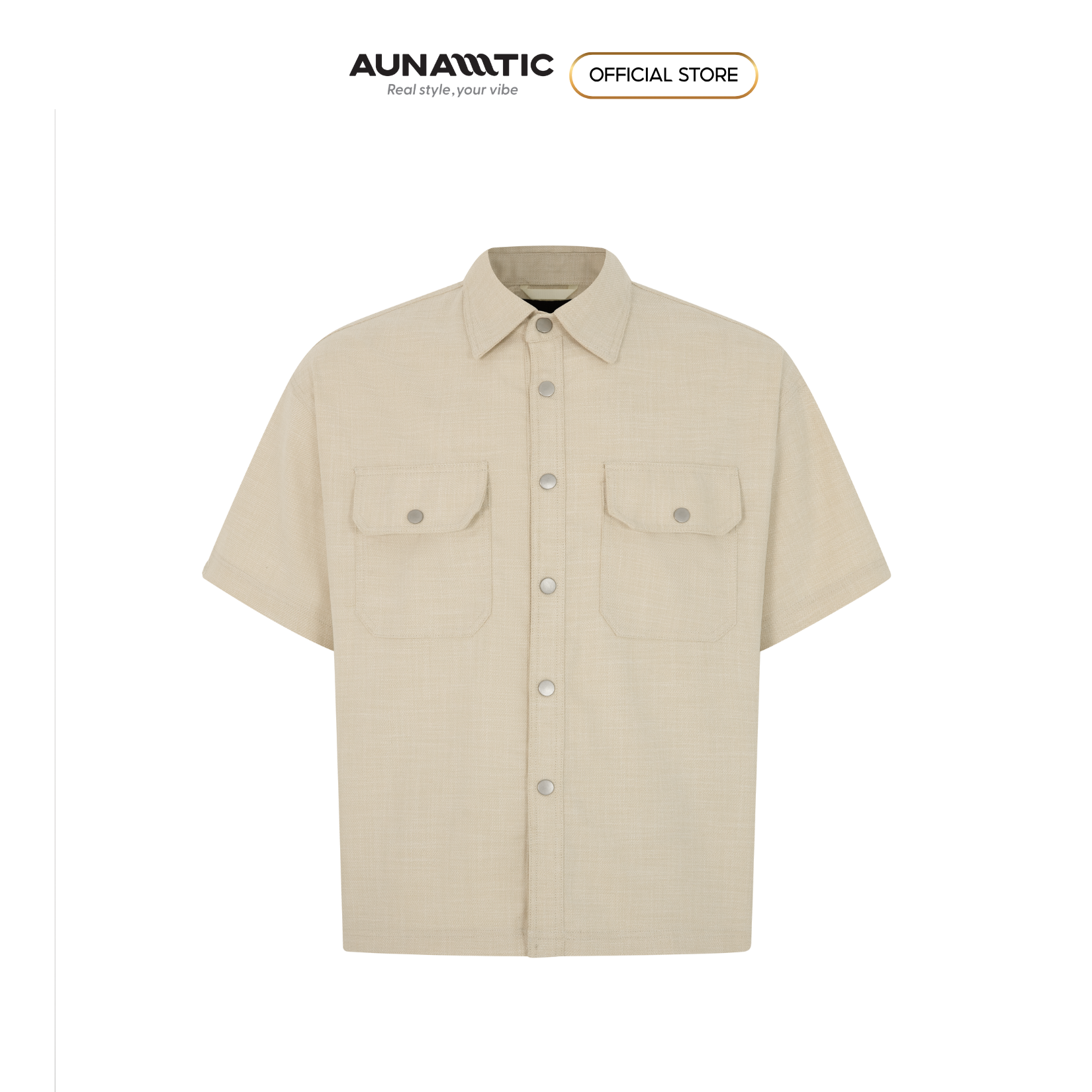  Áo sơ mi nam hai túi ngực xẻ lai lệch tà Premium Soft Terin - AUNAMTIC 