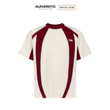  Áo thun nam phối cong raglan Arc Curve Cotton Combed – AUNAMTIC 