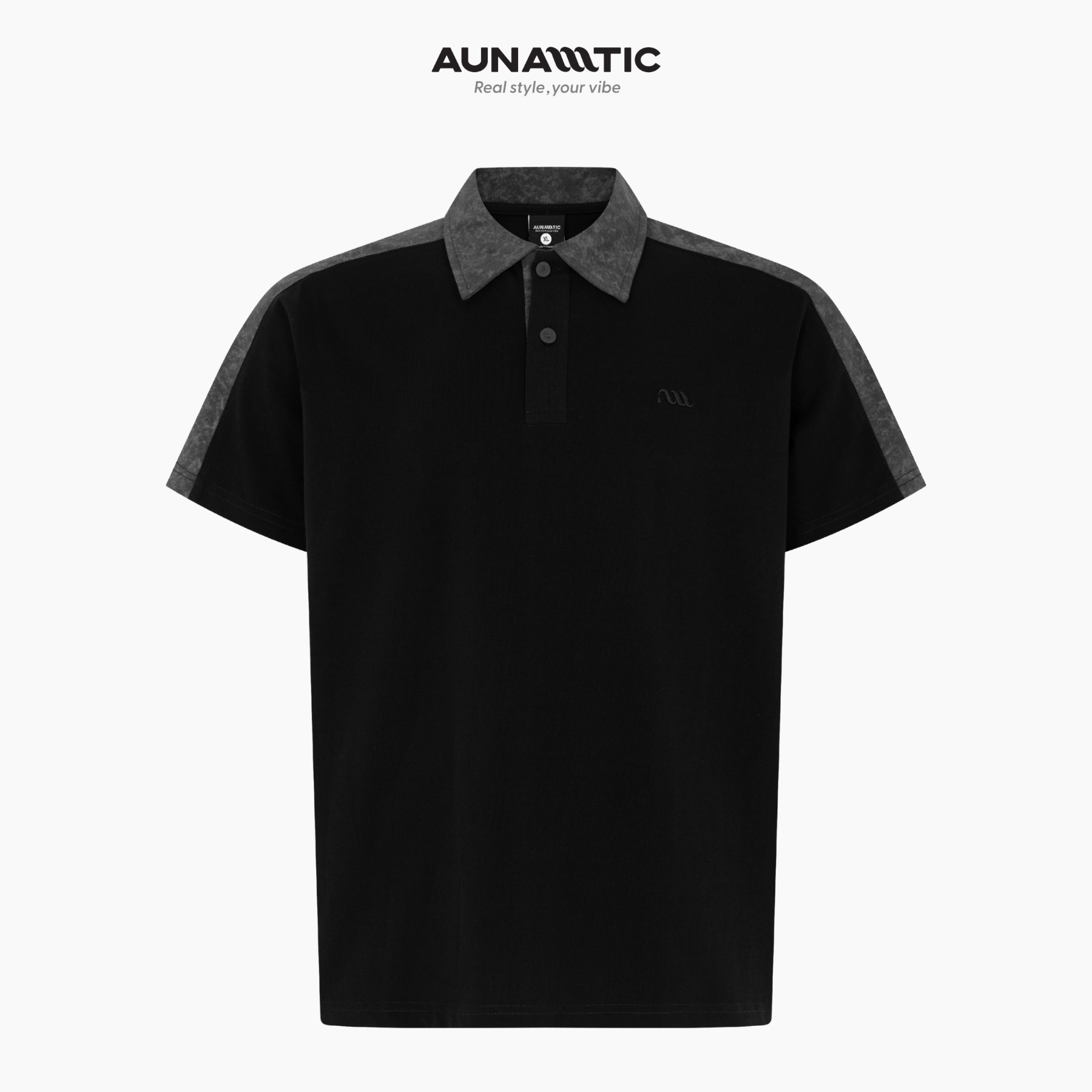  Áo Polo Nam Edge Polo Phối Vai Stone Form Gọn - AUNAMTIC 