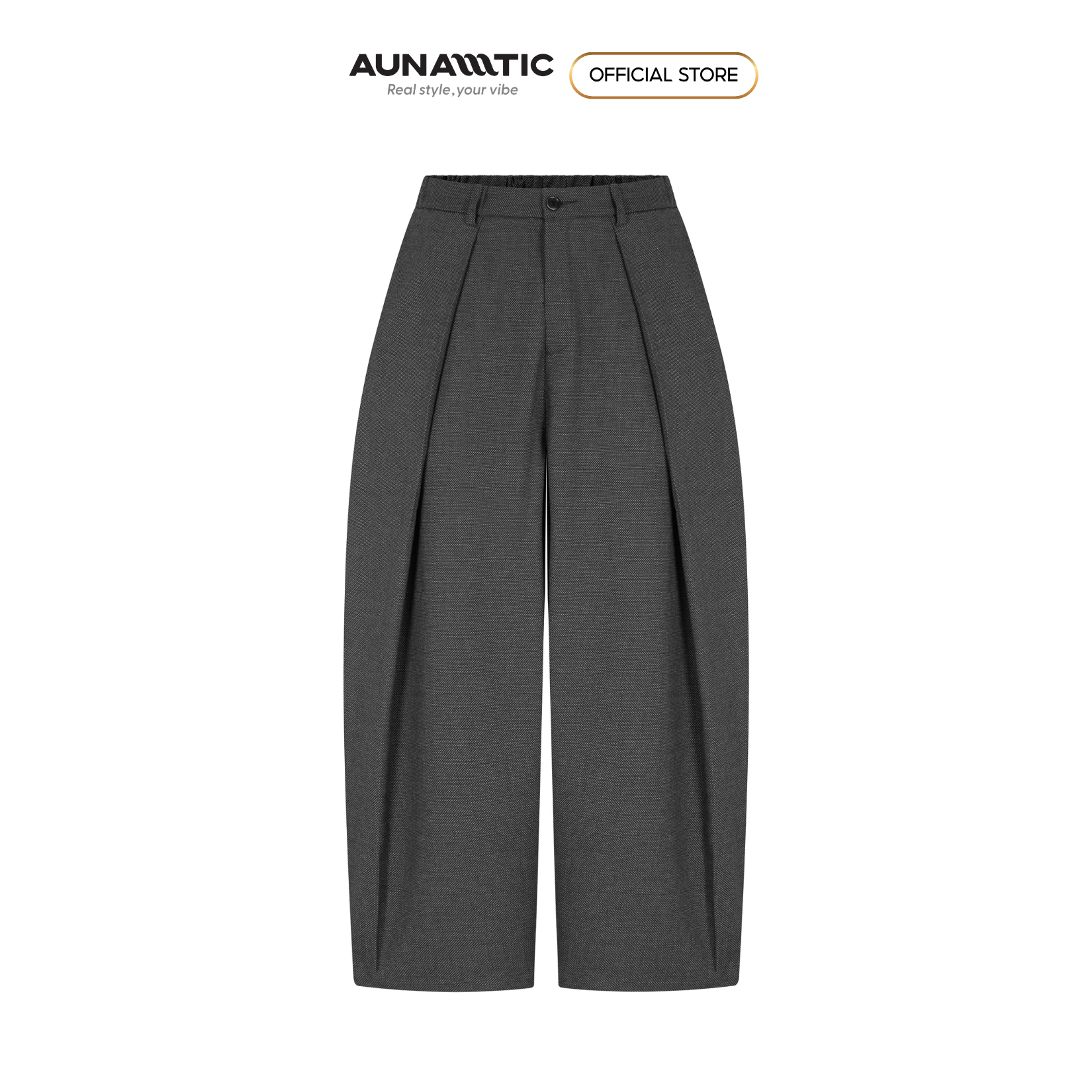  Quần tây nam ống bí Pleated Oversize - AUNAMTIC 