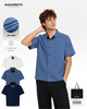 Áo Sơ Mi Nam Open Collar Shirt Air Linen Cổ Bẻ Ngắn Tay - AUNAMTIC