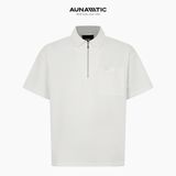  Áo Polo Nam Collar Zip Polo Khóa Kéo Cổ, Form Gọn - AUNAMTIC 