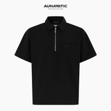  Áo Polo Nam Collar Zip Polo Khóa Kéo Cổ, Form Gọn - AUNAMTIC 