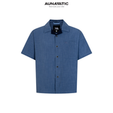  Áo Sơ Mi Nam Open Collar Shirt Air Linen Cổ Bẻ Ngắn Tay - AUNAMTIC 