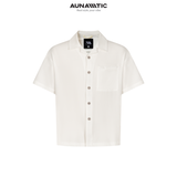  Áo Sơ Mi Nam Open Collar Shirt Air Linen Cổ Bẻ Ngắn Tay - AUNAMTIC 