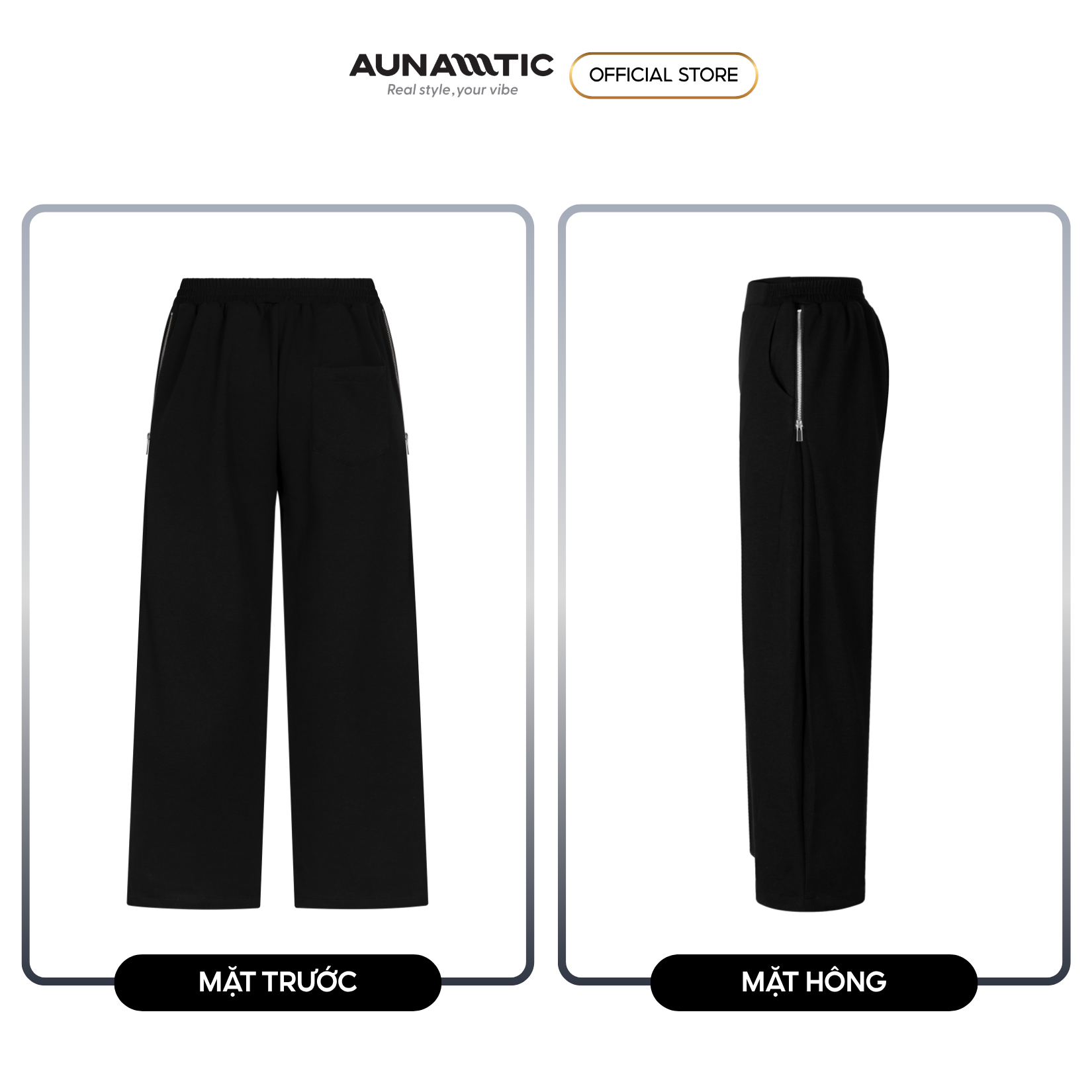  Quần dài nam cao cấp Zipper Pocket Minimal - AUNAMTIC 