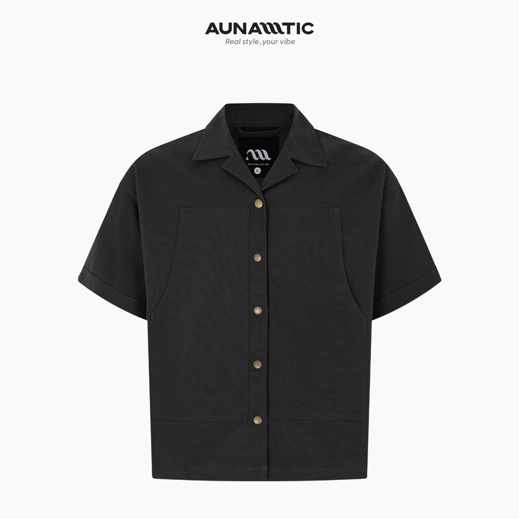  Áo Sơ Mi Nam Ngắn Tay Utility Shirt Túi Hộp Smart Casual - AUNAMTIC 