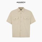  Áo Sơ Mi Nam Ngắn Tay Field Shirt Túi Ngực Dễ Phối - AUNAMTIC 