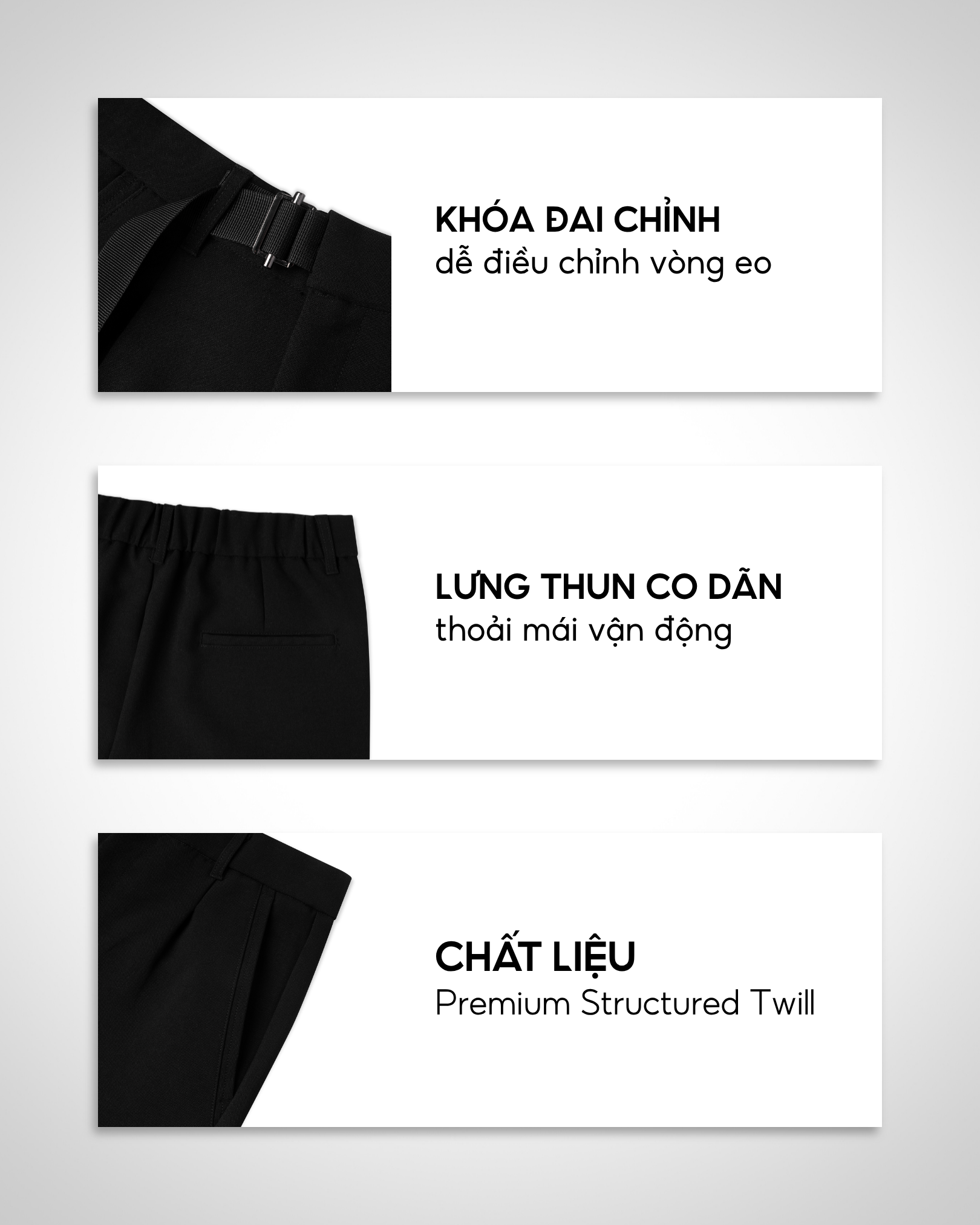  Quần Short Nam Belted Ease Shorts Có Đai Form Gọn - AUNAMTIC 