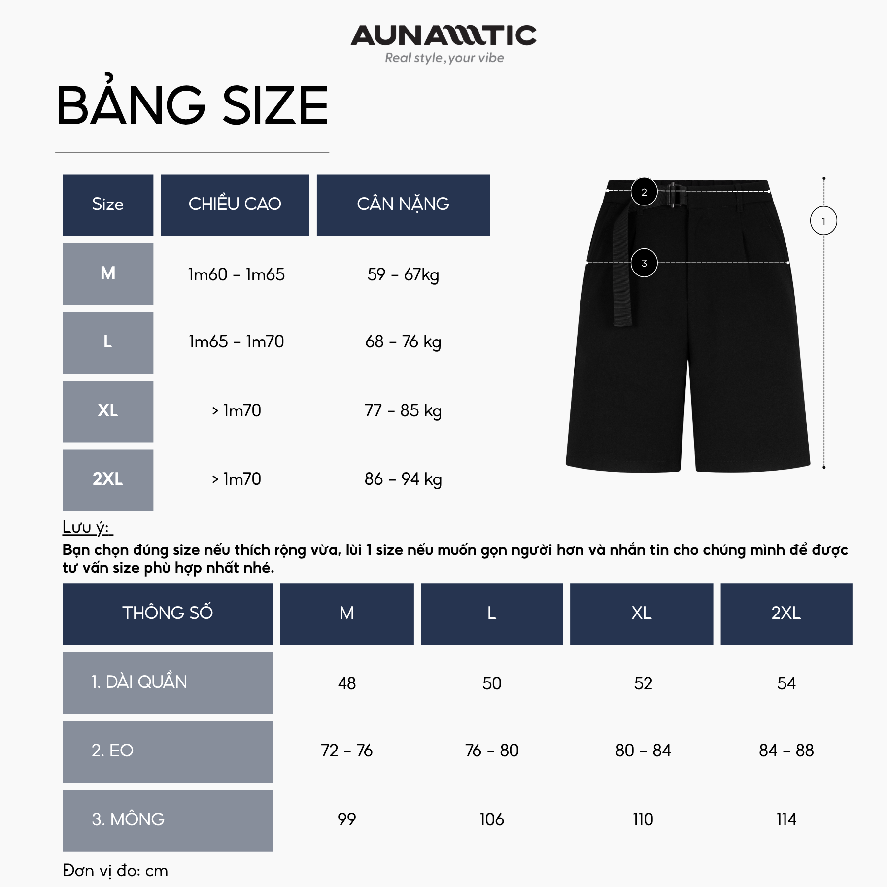  Quần Short Nam Belted Ease Shorts Có Đai Form Gọn - AUNAMTIC 