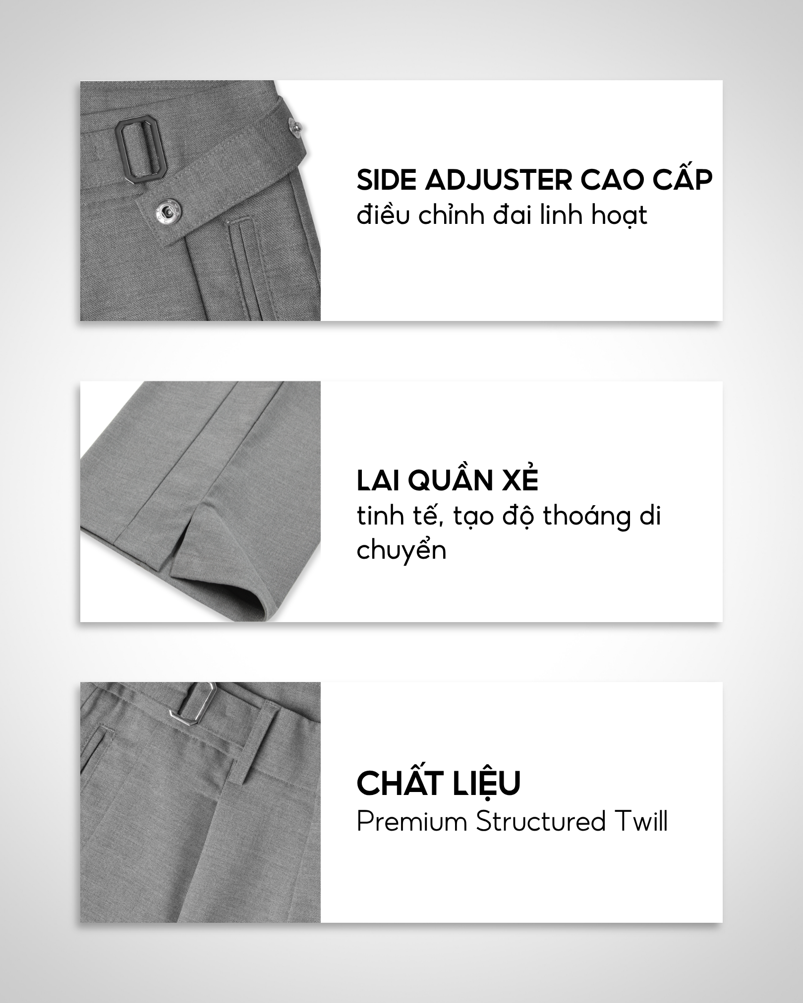  Quần Nam Loose Tailor Pants Ống Suông Xếp Ly Smart Casual - AUNAMTIC 