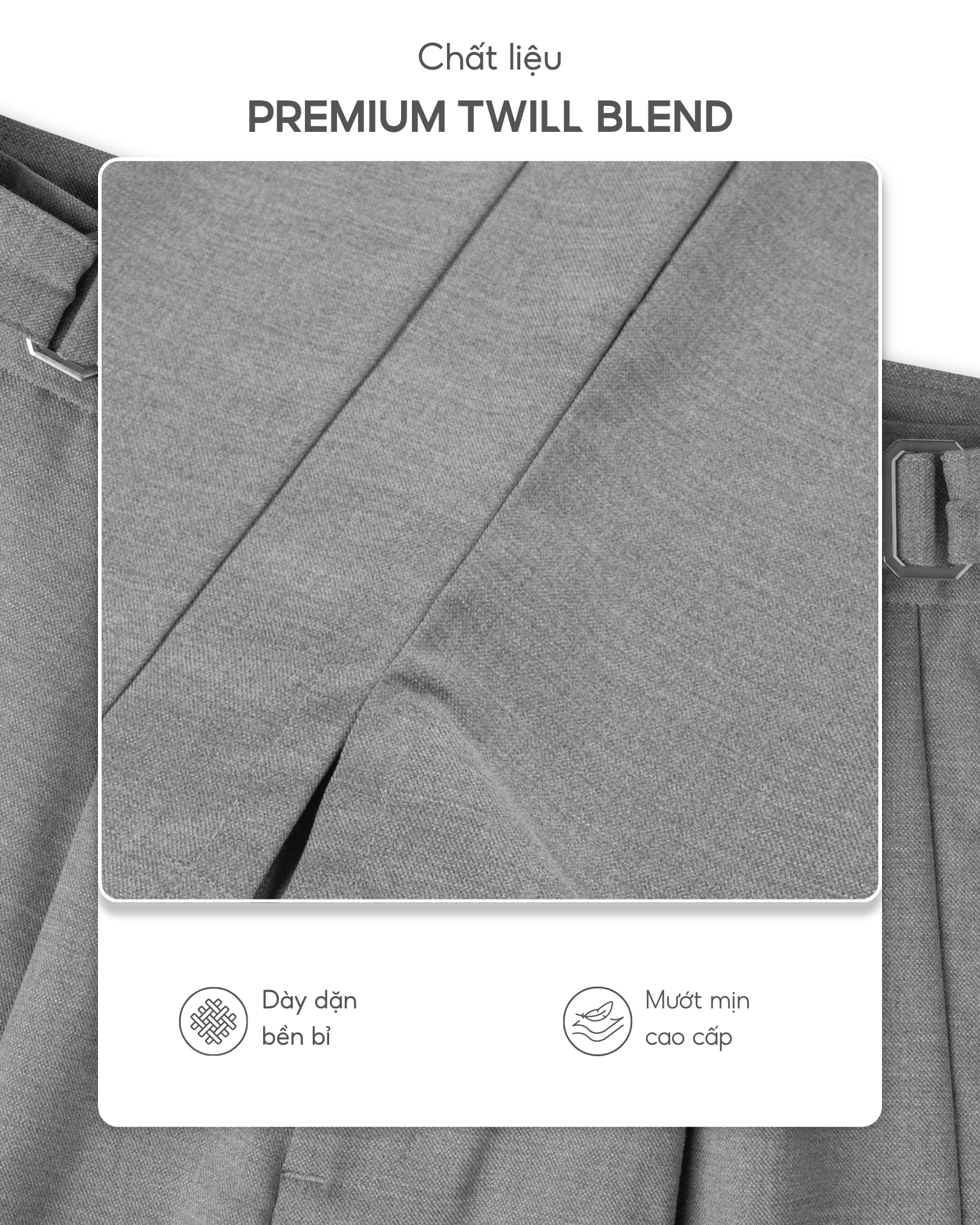  Quần Nam Loose Tailor Pants Ống Suông Xếp Ly Smart Casual - AUNAMTIC 