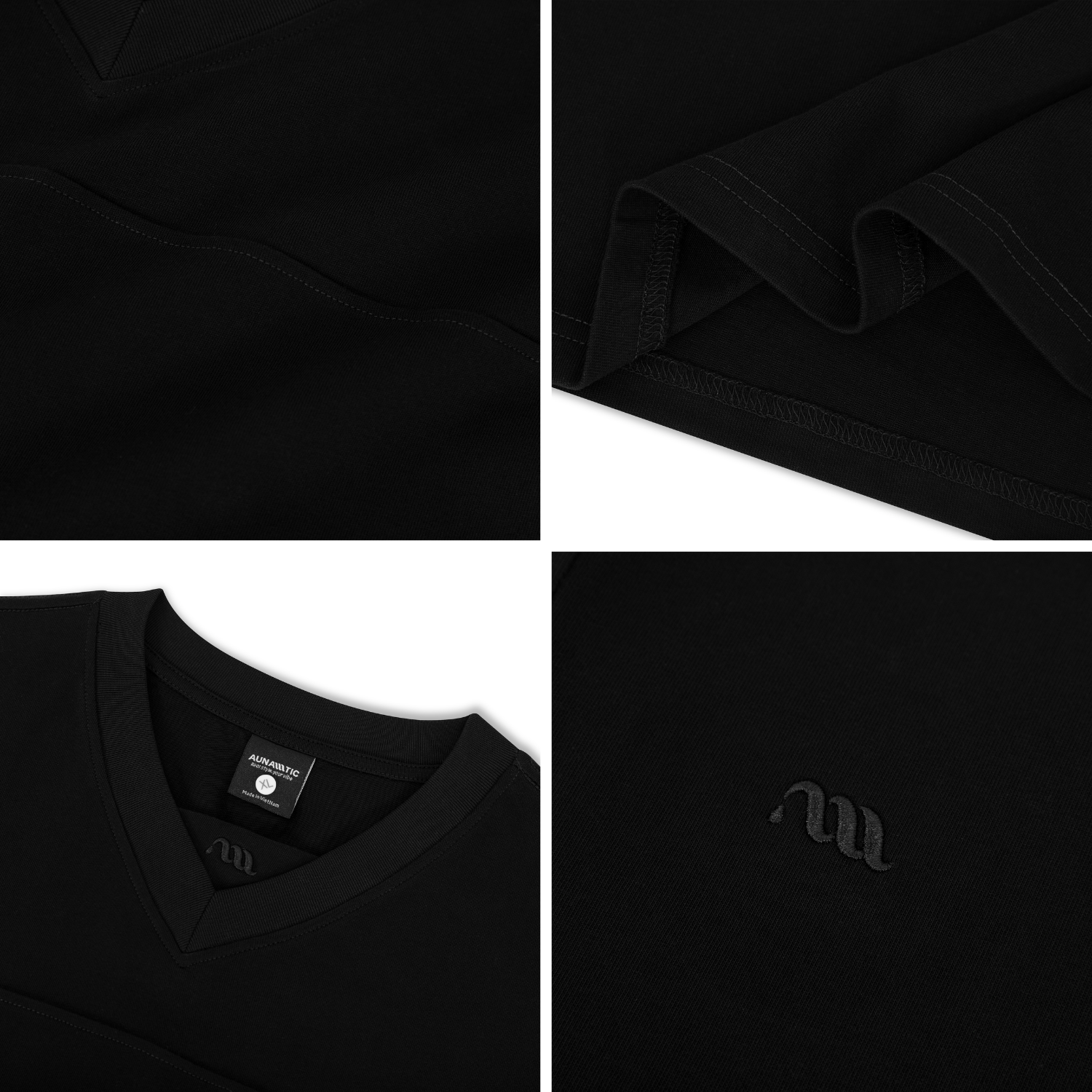  Áo thun nam Cổ tim V-neck Cotton Combed – AUNAMTIC 