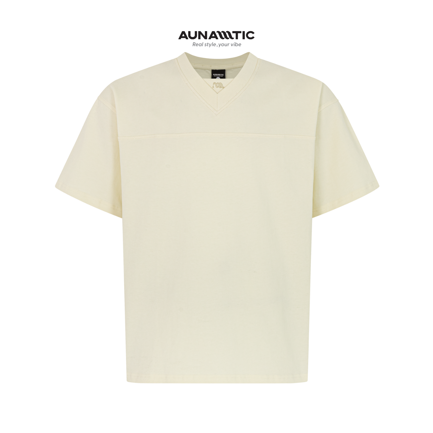  Áo thun nam Cổ tim V-neck Cotton Combed – AUNAMTIC 