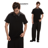  Áo polo nam Dual-Color Cotton Combed dày mịn - AUNAMTIC 