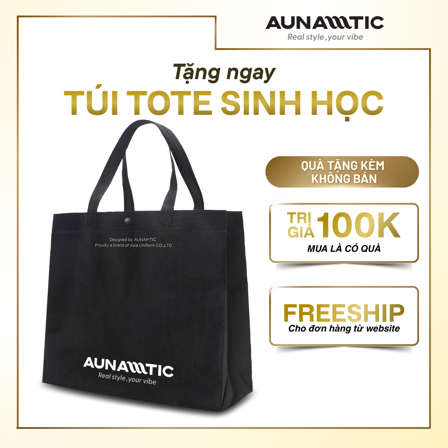 túi vải không dệt logo aunmatic
