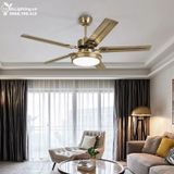 Quạt trần đèn 5 cánh thép QTD017 